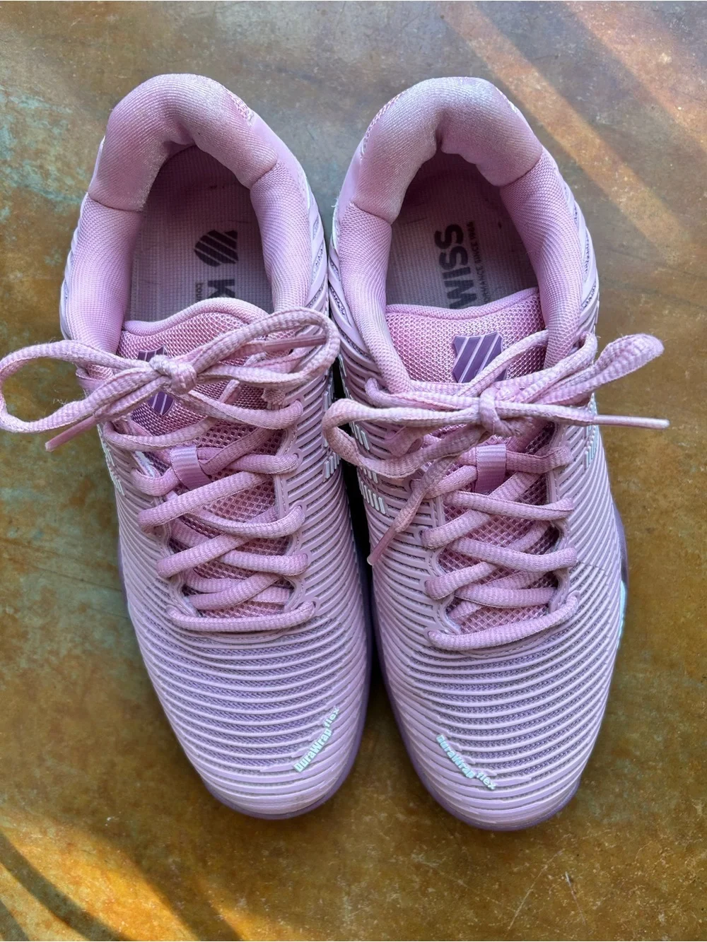 K-Swiss Women's Pink/Grape/Orchid Haze Tennis Sneakers in 9.5